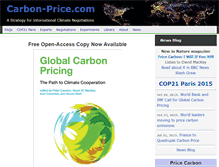 Tablet Screenshot of carbon-price.com